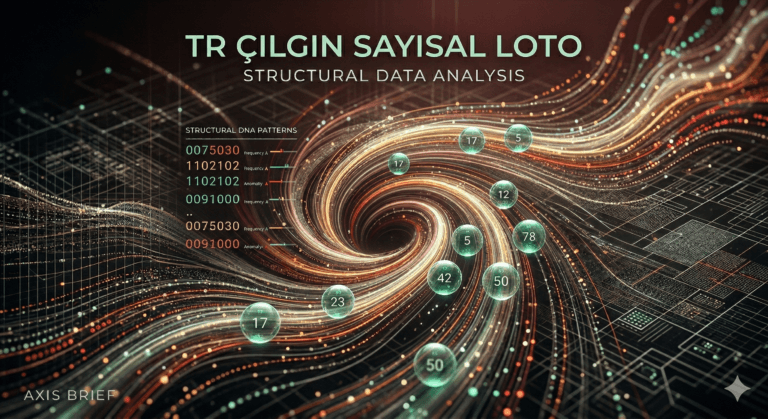 Futuristic data visualization for TR Çılgın Sayısal Loto structural analysis, featuring a glowing Vortex Engine with DNA pattern sequences and numerical data spheres on a high-tech circuit background.