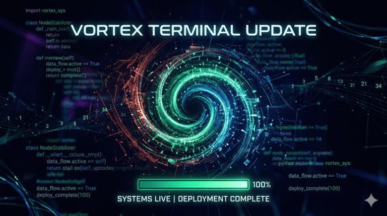 VORTEX TERMINAL UPDATE NOTES: Cyber Ticker, Global Integration, and UI/UX Enhancements Vortex Terminal dashboard displaying the new cyber ticker, global language integration, and advanced lottery analysis interface.